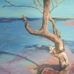 Acrylic Painting of tree in front of home