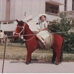 Daughter loves horse riding