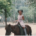Daughter loves  riding horse