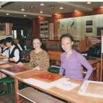 Learing embroidery in Japan