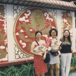 Weiwei and me and friend in Shanghai