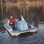 Weiwei & me on Pedal Boat