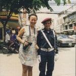 Weiwei with Philipine Policeman